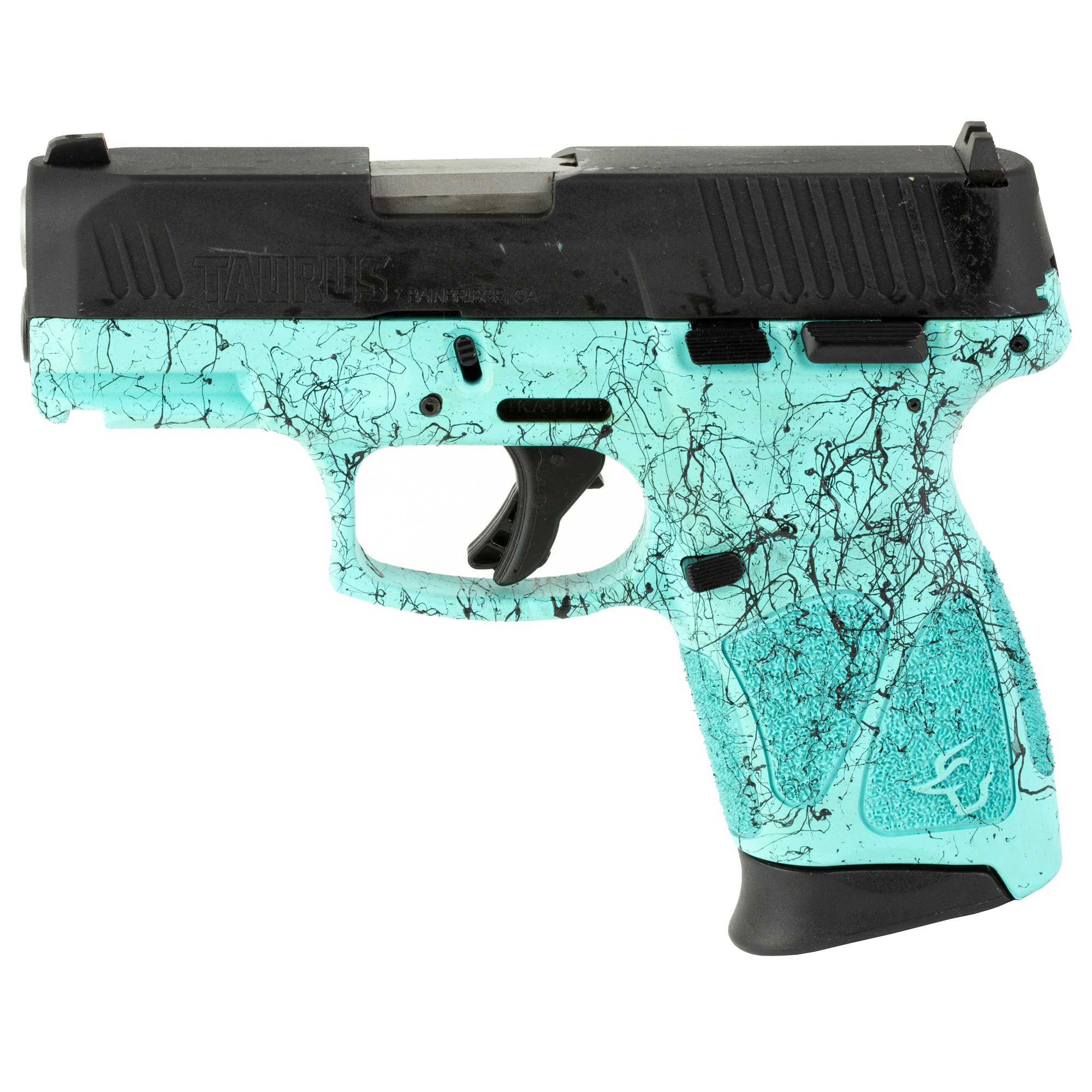 Taurus G3C 9mm Pistol, 3.2" Barrel, Adjustable Sights, Black, Blue - 1G3C931SP4 - Taurus