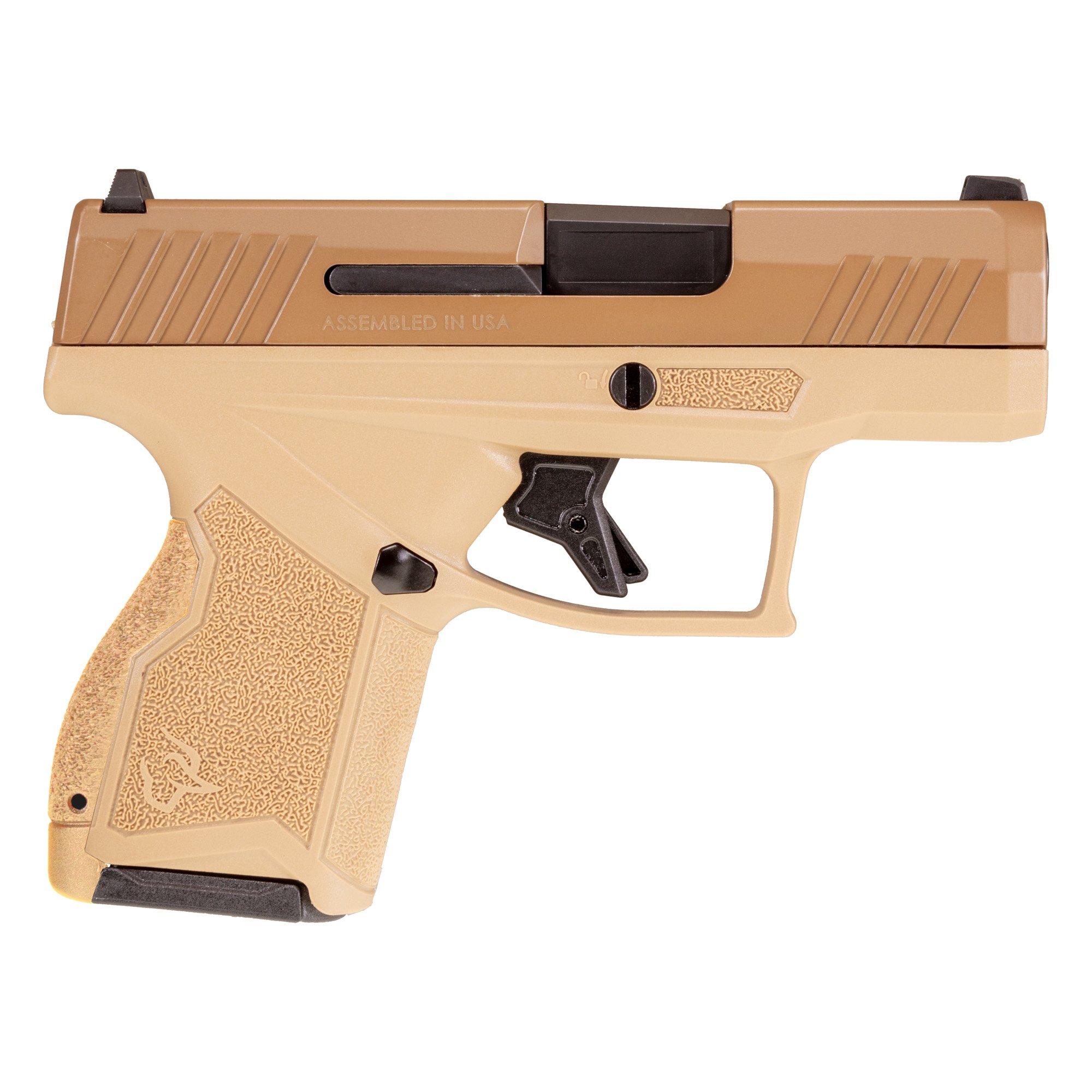 Taurus GX4 9mm Pistol, 3" Barrel, Blade Front/Adjustable Rear Sights, Tan - 1GX4M931ET - Taurus