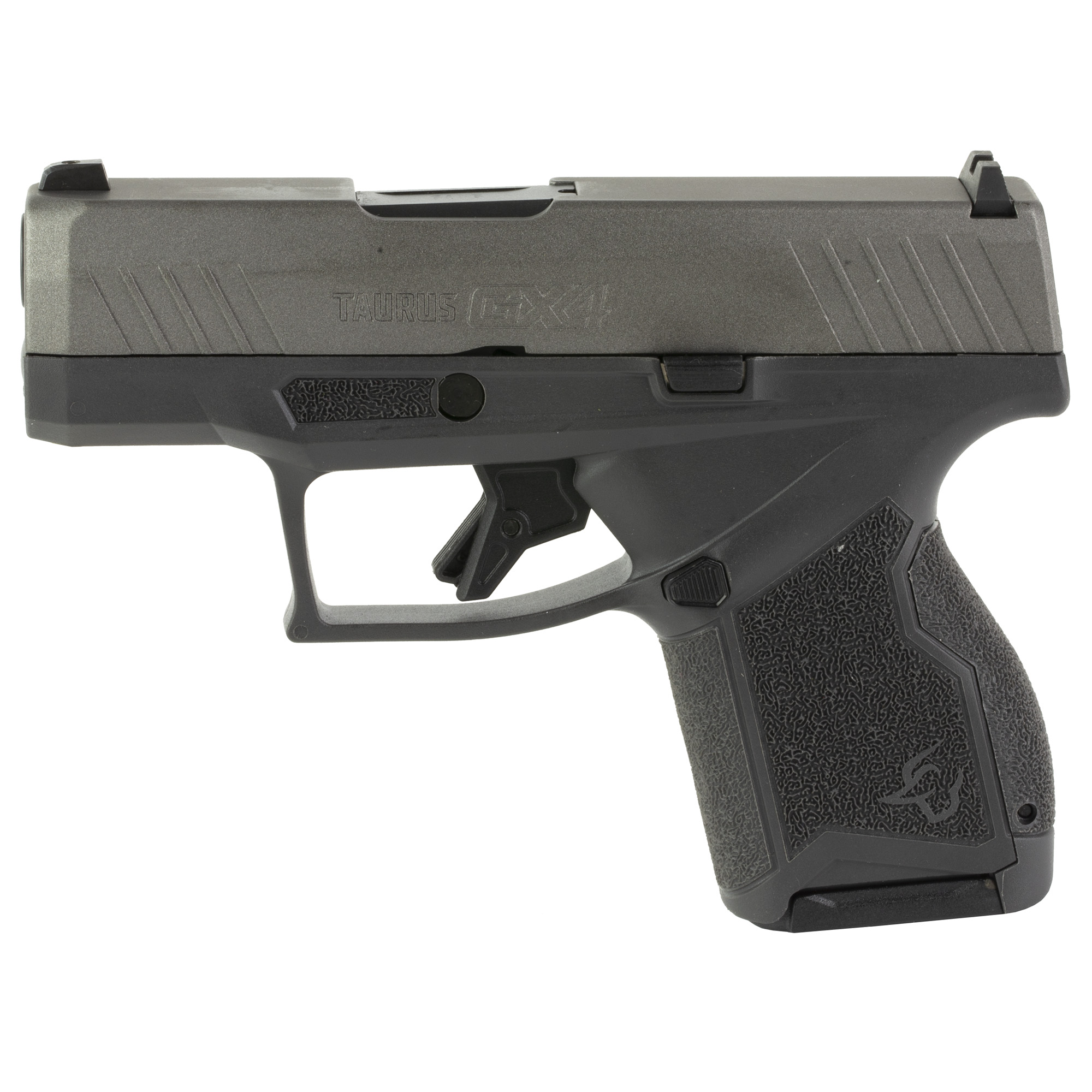 Taurus GX4 9mm Pistol, 3" Barrel, Adjustable Sights, Tungsten, Gray - 1GX4M93CG - Taurus