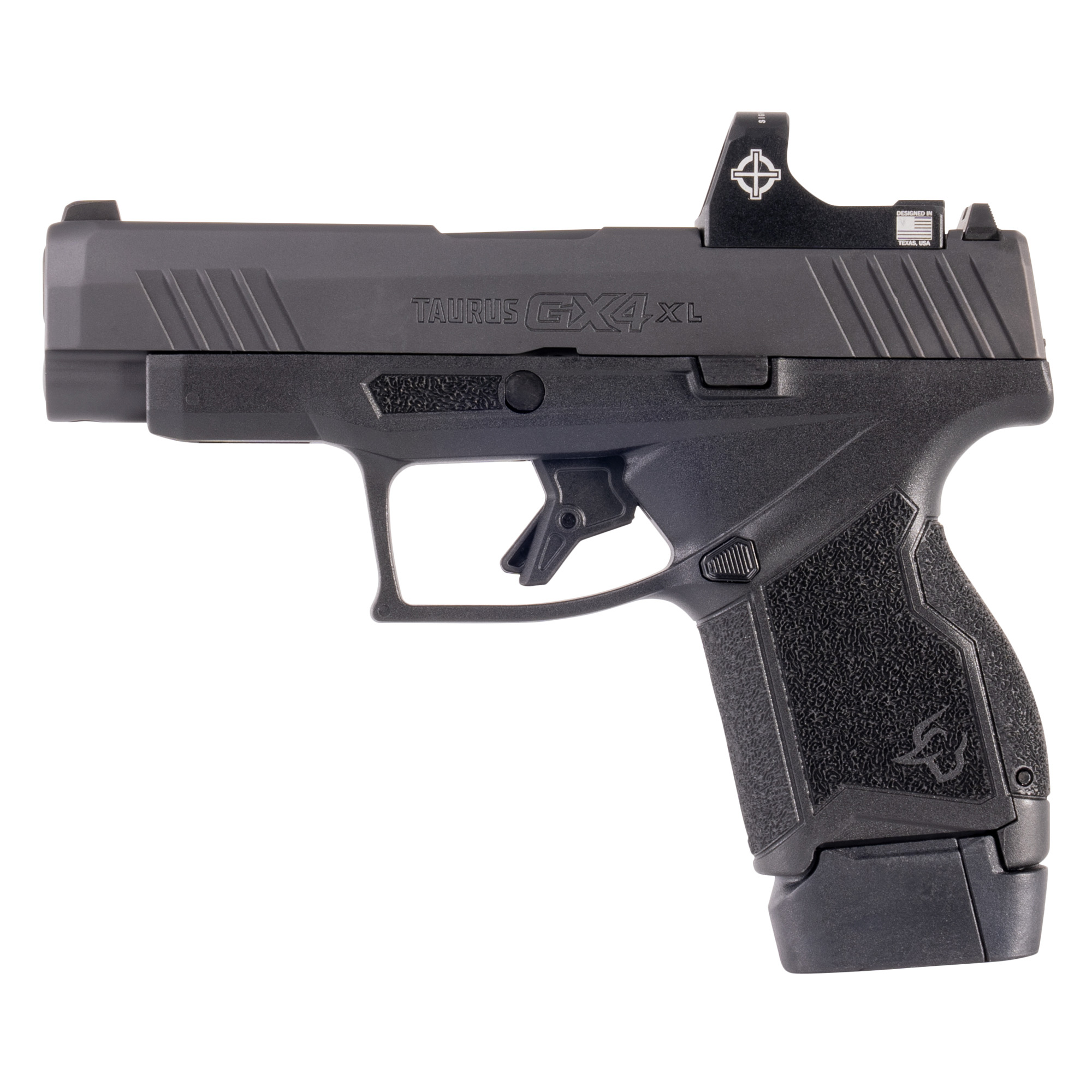 Taurus GX4XL 9mm Pistol, 3.7" Barrel, Adjustable Sights, Black - 1GX4XLP941R - Taurus