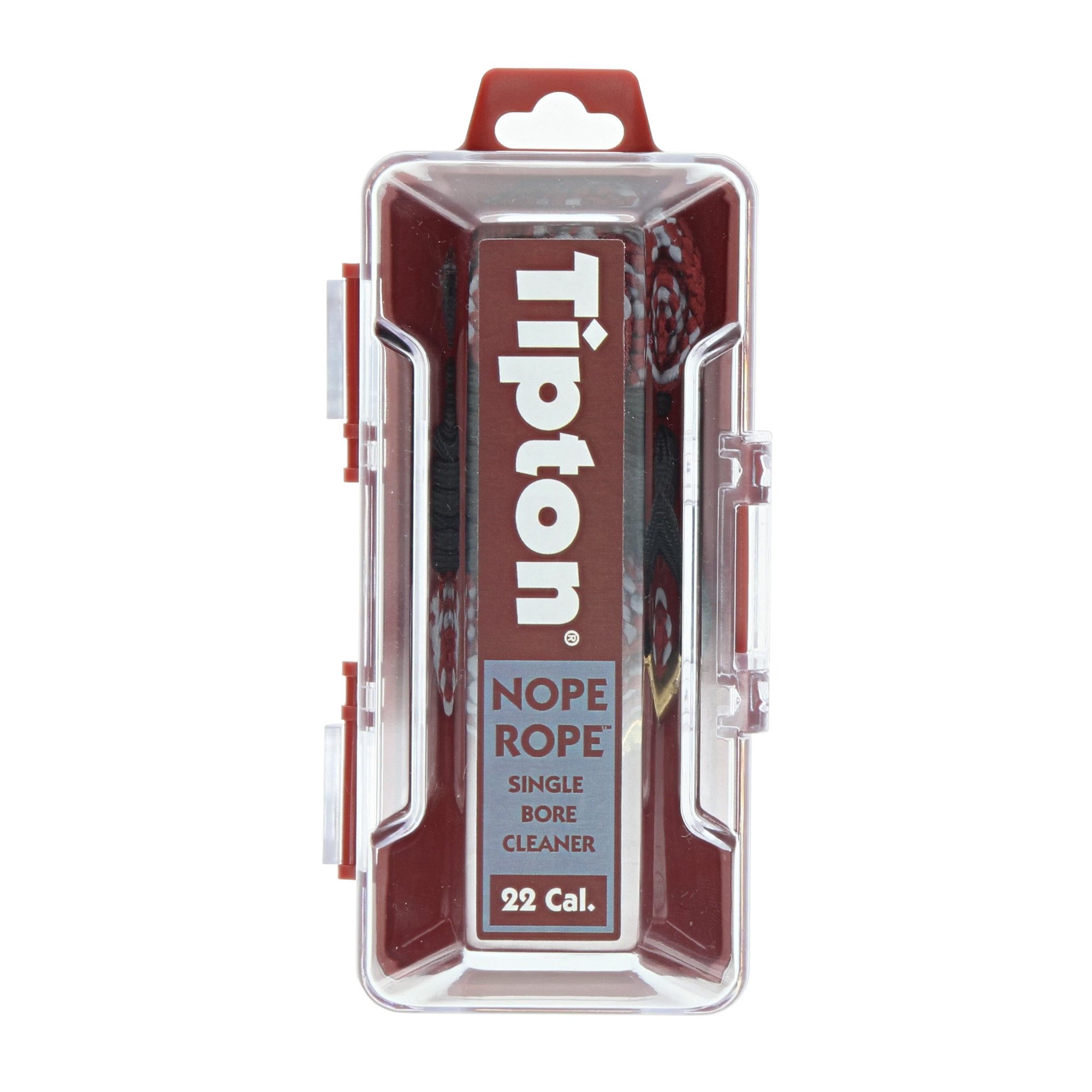 Tipton Nope Rope, Bore Cleaner, For .22 Caliber Barrels, Red/Black - Tipton