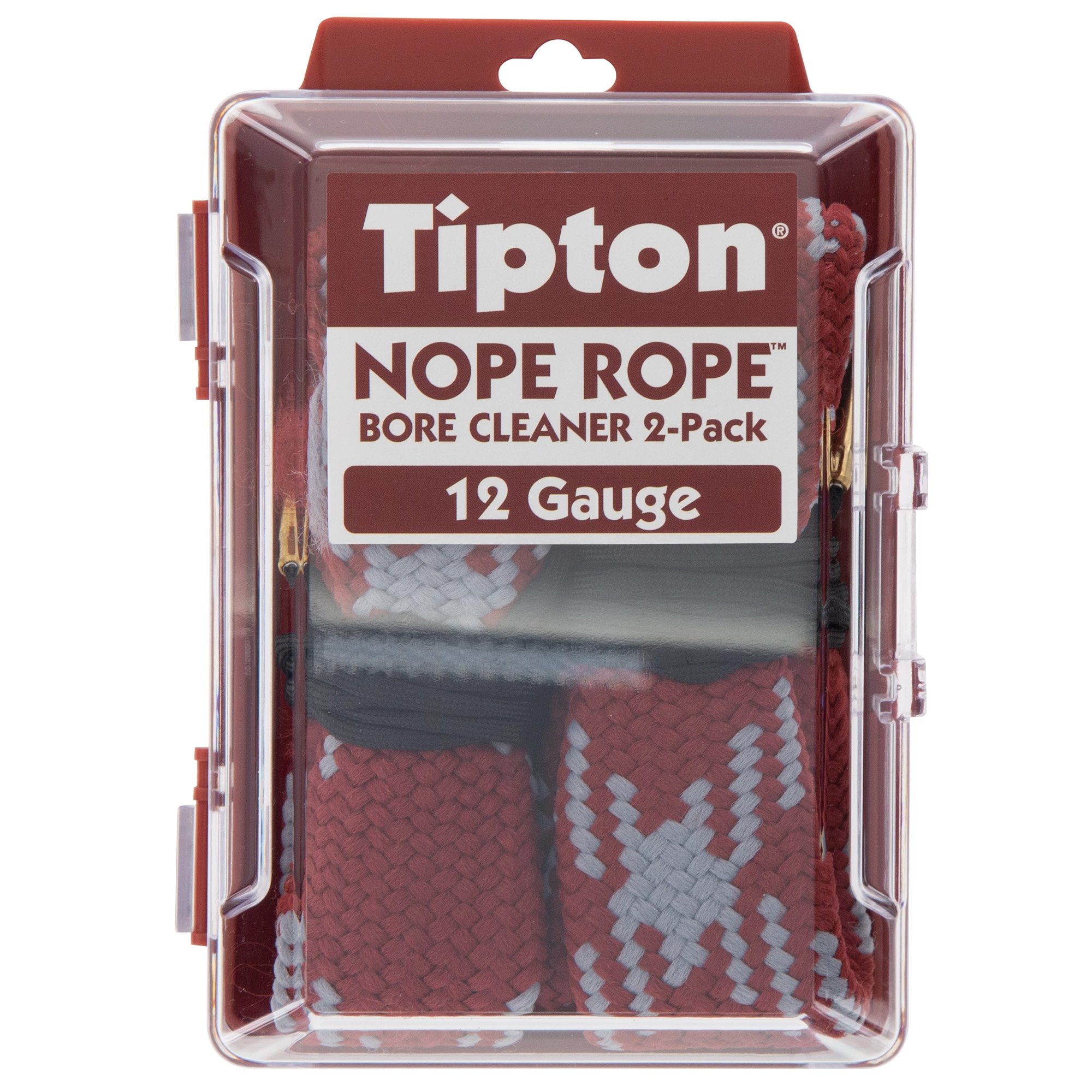 Tipton Nope Rope, Bore Cleaner, For 12 Gauge Barrels, Red/Black - Tipton