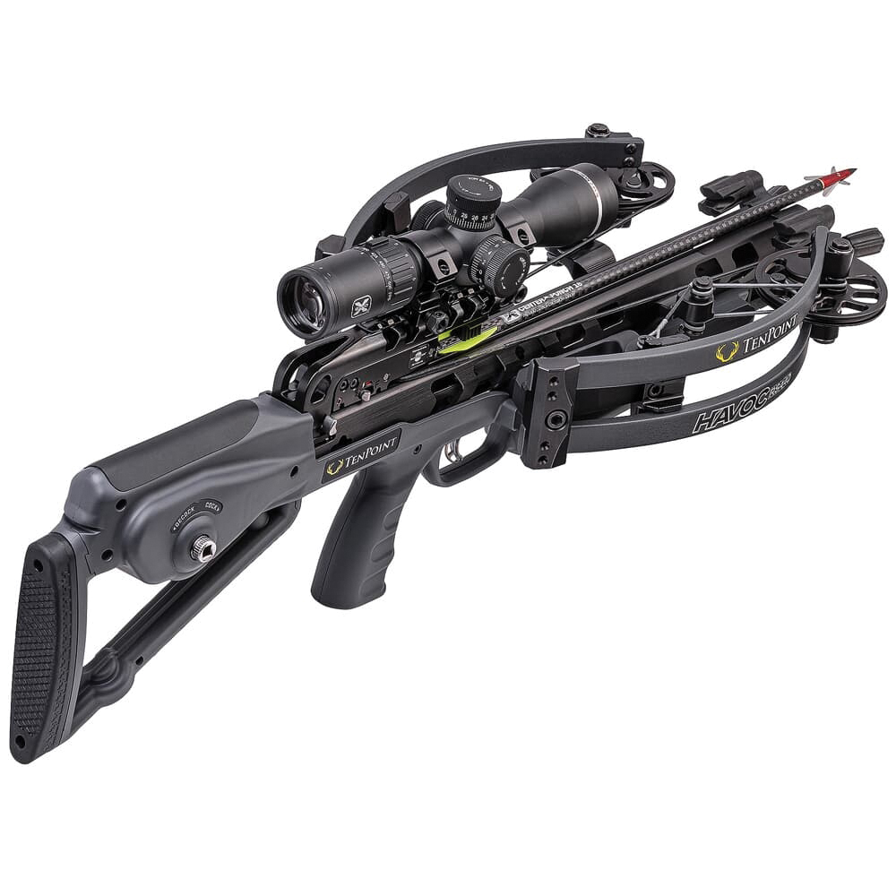 TenPoint Havoc RS440 Safe De-Cock 26.50" x 12.30" Crossbow, Graphite - Tenpoint Archery
