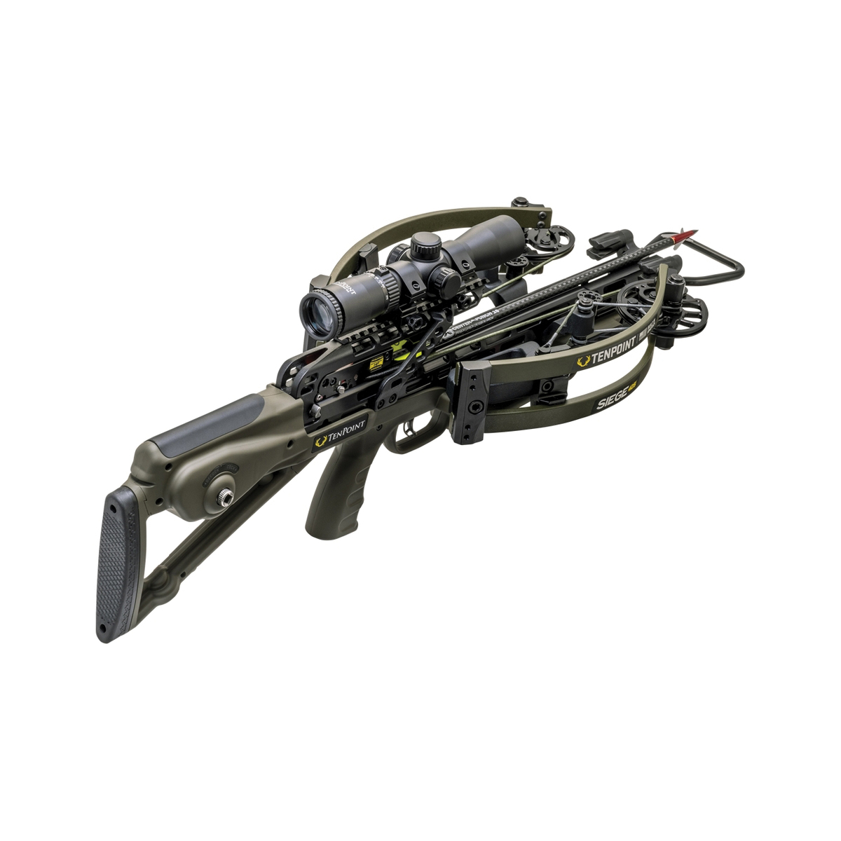 TenPoint Siege 425 26.50" x 12" Crossbow, Moss Green - Tenpoint Archery