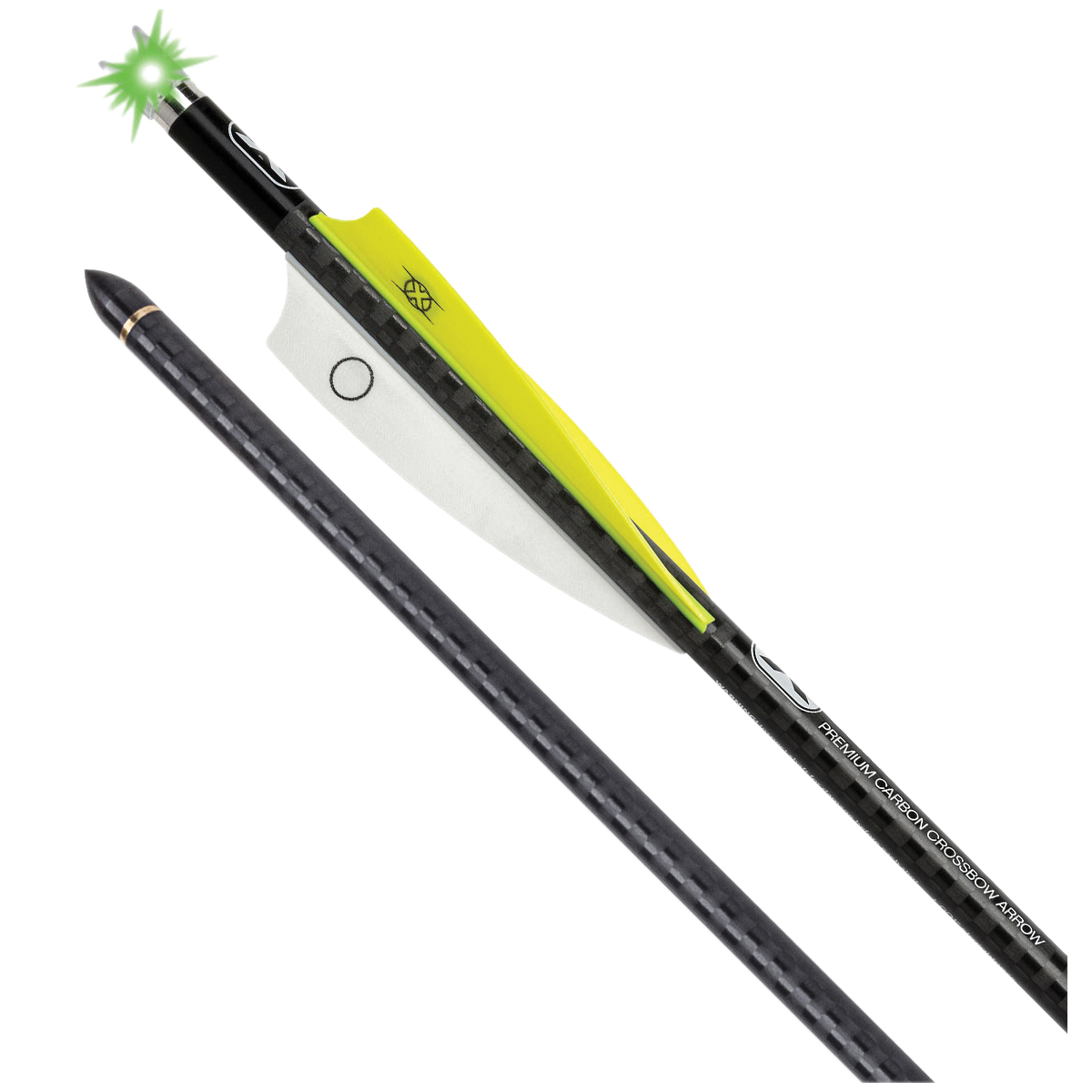 TenPoint EVO-X 20" Lighted Carbon Arrow w/Alpha Blaze Nock Pack of 3 - Tenpoint Archery