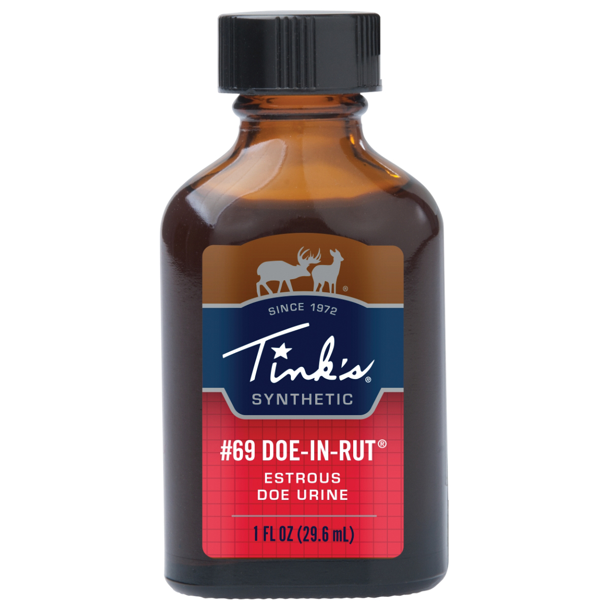 Tink's 69 Doe-In-Rut Buck Lure Synthetic Classic, 1 oz Glass Bottle