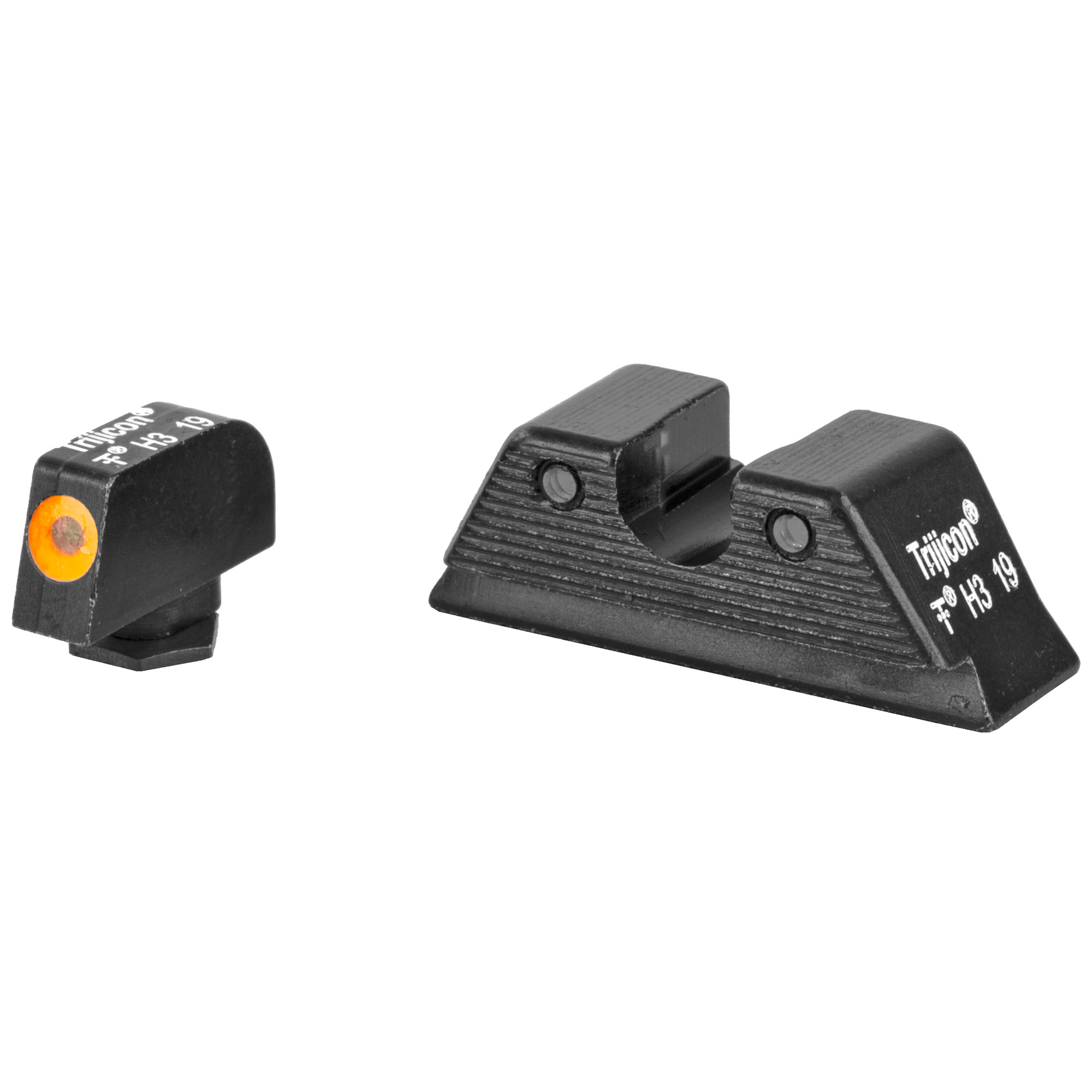 Trijicon HD XR Tritium Night Sight, Fits Glock MOS, Orange Front Outline - Trijicon