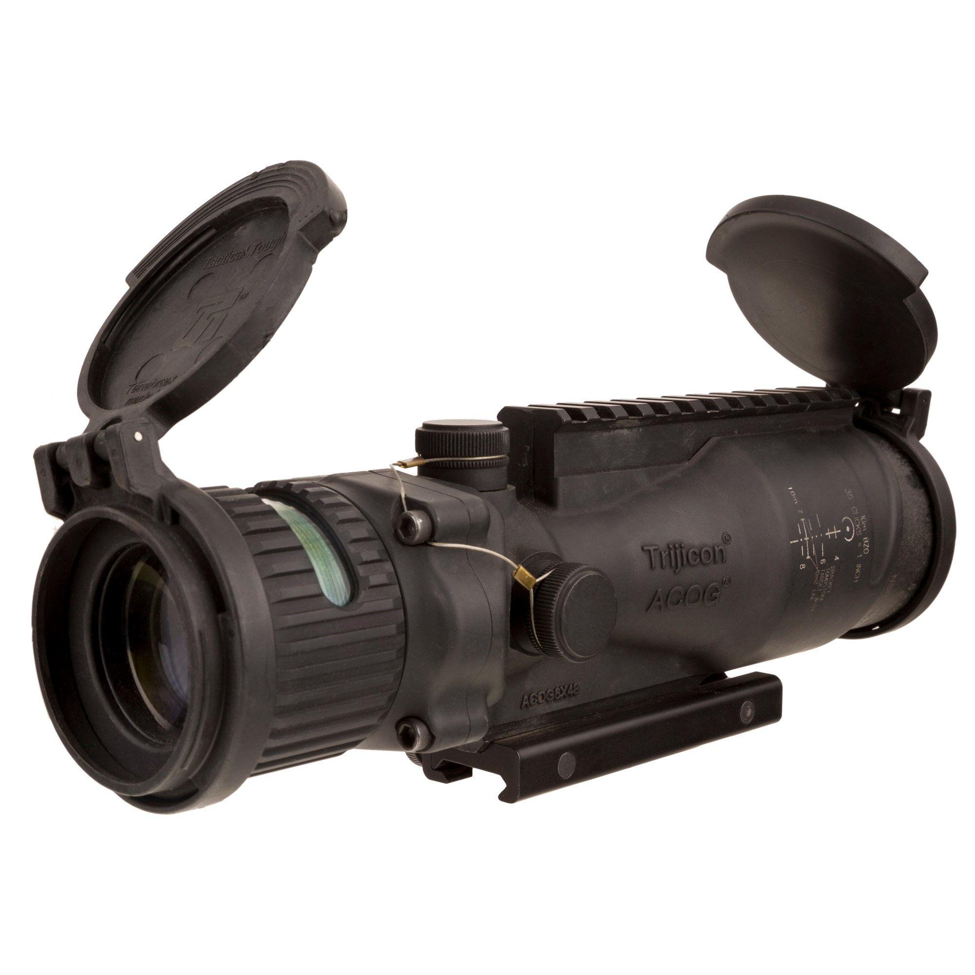 Trijicon ACOG, Rifle Scope, 6X, 48, Grn Horseshoe M240, Black, Matte - Trijicon