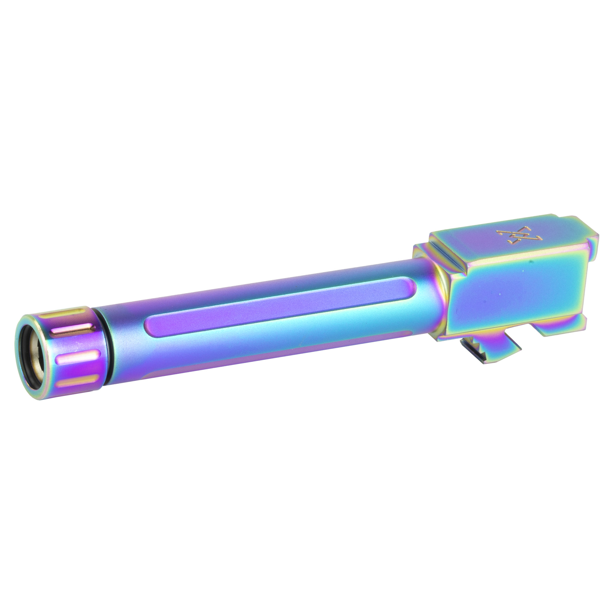 True Precision Barrel, 9mm, Rainbow, Thread Protector, Threaded, Fits Glock 19 - True Precision