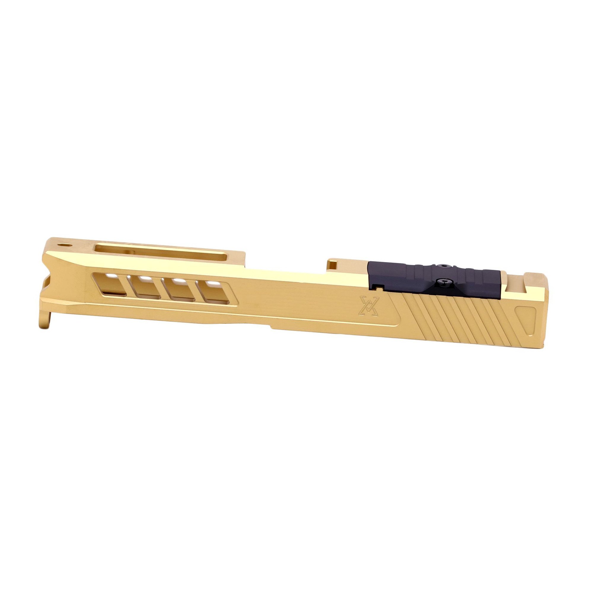 True Precision Axiom Slide, for Glock G19 Gen3, Gold TiN Finish, RMR Optic Cut & Cover Plate - True Precision