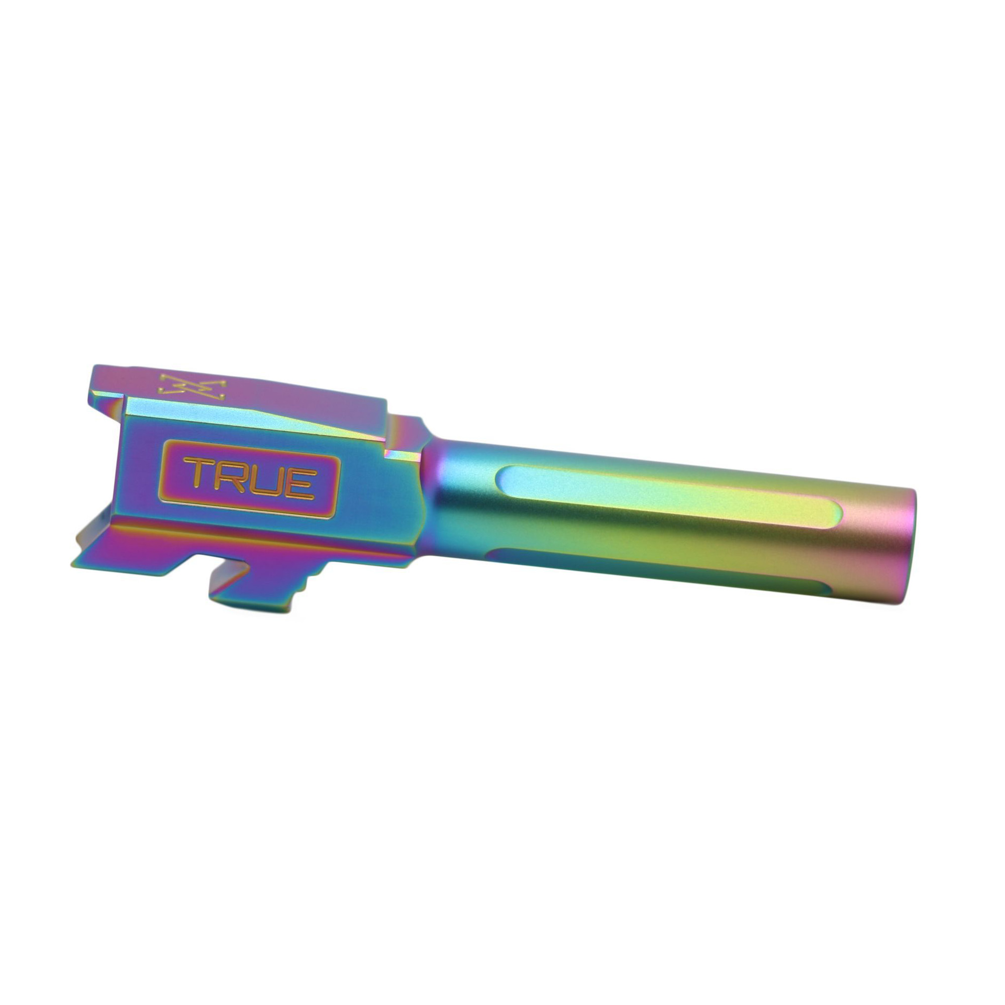 True Precision Barrel, 9mm, Rainbow, Fits Glock 43/43X, TiCN - True Precision