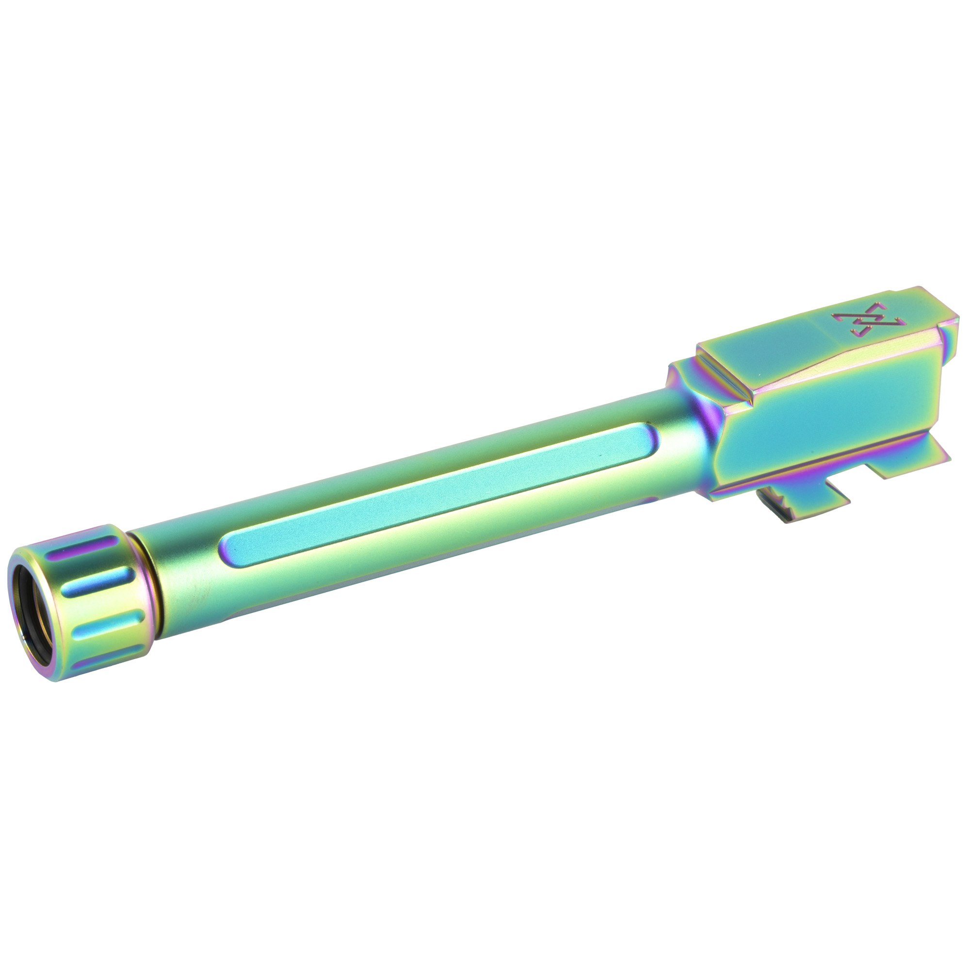 True Precision Barrel, 9mm, Spectrum (Rainbow PVD), Thread Protector, Threaded, Glock 48 - True Precision