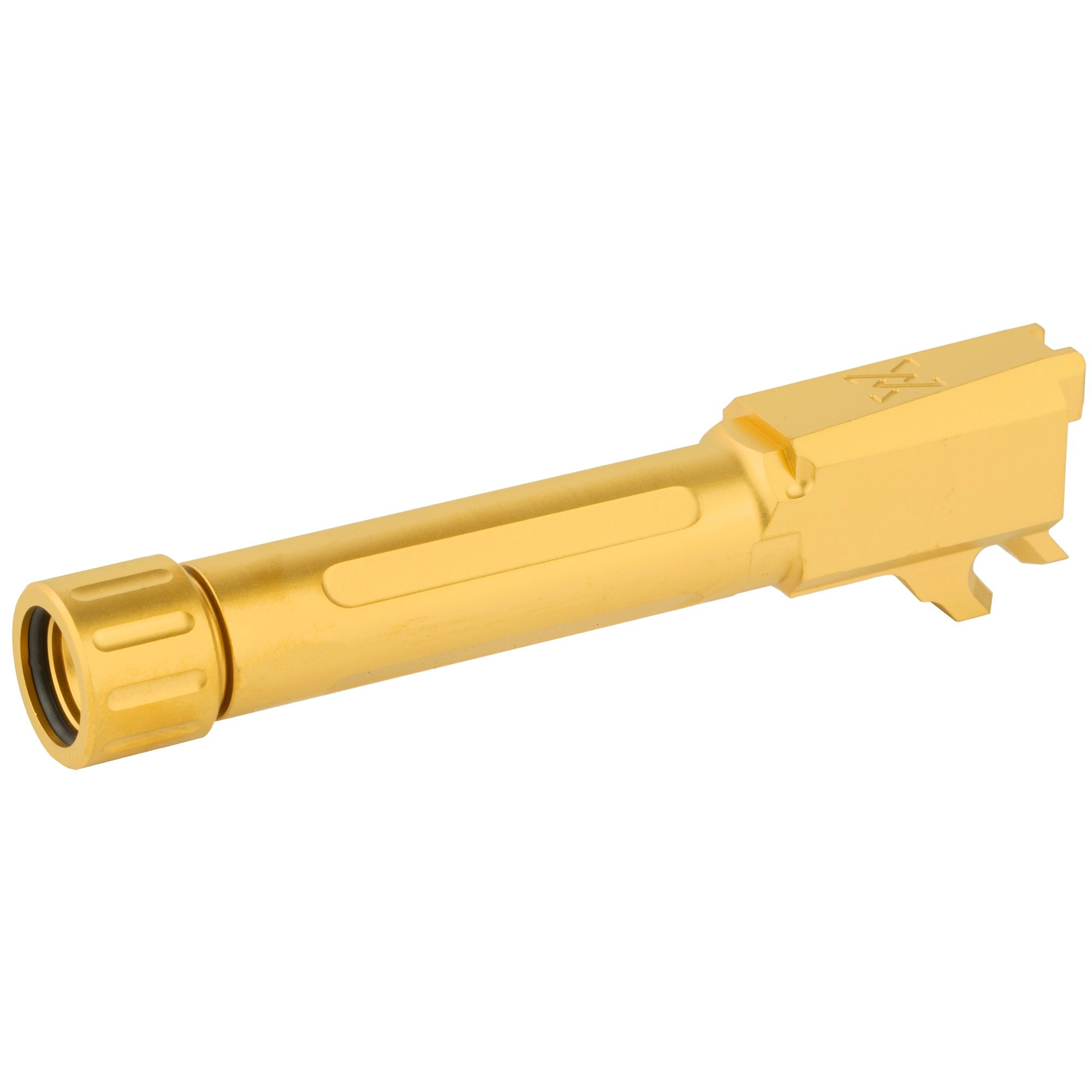 True Precision Barrel, 9mm, Gold, Thread Protector, Threaded, Sig P365 - True Precision