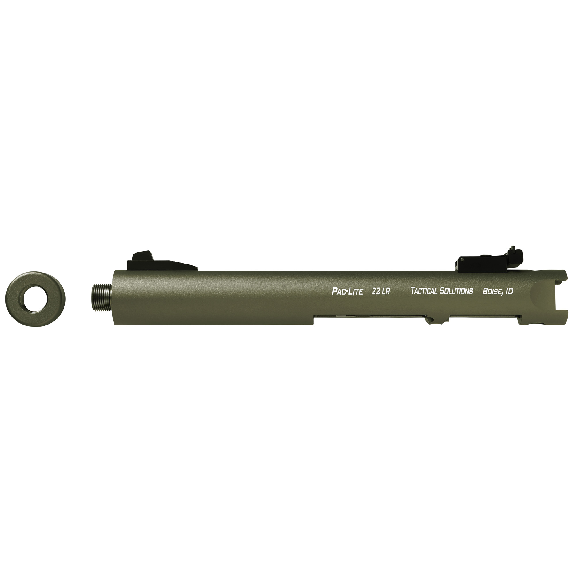 Tactical Solutions Pac-Lite .22LR Pistol, 4.5" Barrel, OD Green - PL4.5TENF04 - Tactical Solutions