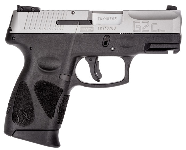 Taurus G2C 9mm Pistol, Black & Stainless Steel - 1-G2C939-12 - Taurus