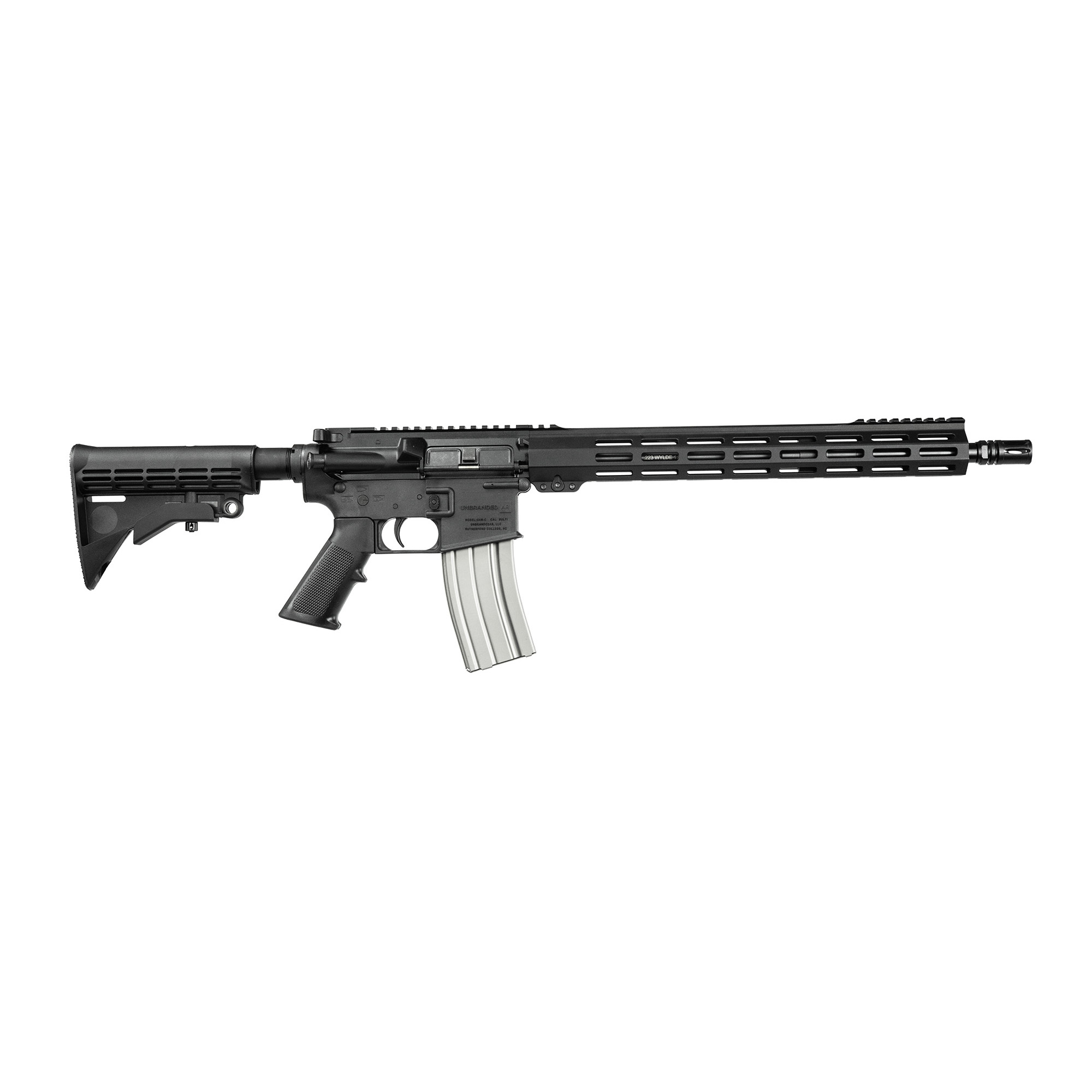 Unbranded AR .223 Remington AR Rifle with 16" Barrel, Black - UN223WYBR0004 - Unbranded