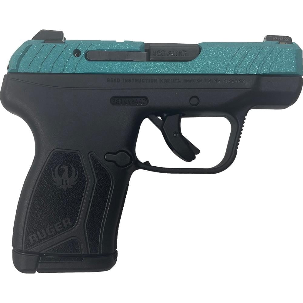 Ruger LCP Max Tiffany Blue Glitter .380 ACP 2.80" 10rds, Black