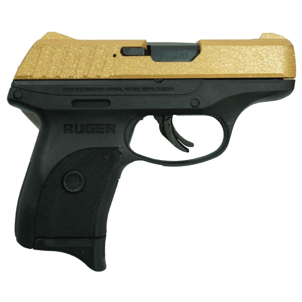 Ruger EC9s Gold Glitter 9mm 3.12" 7rds, Black - Ruger