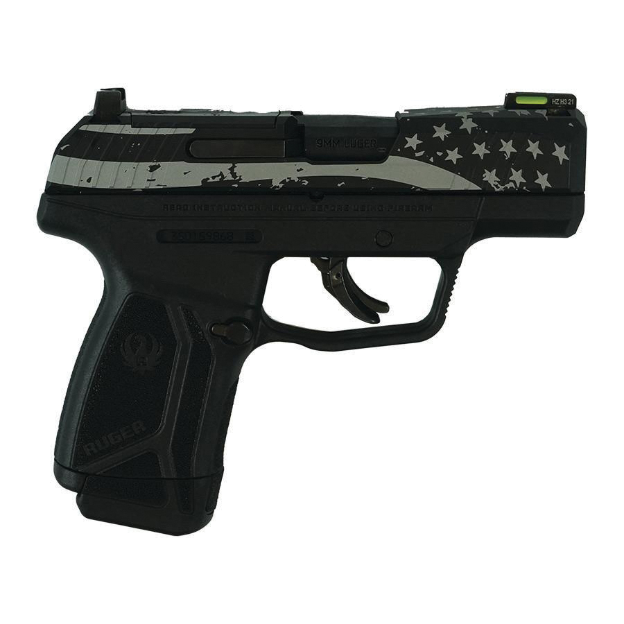Ruger Max-9 Pro Flag Engraved 9mm 3.20" 12/10rds - Ruger
