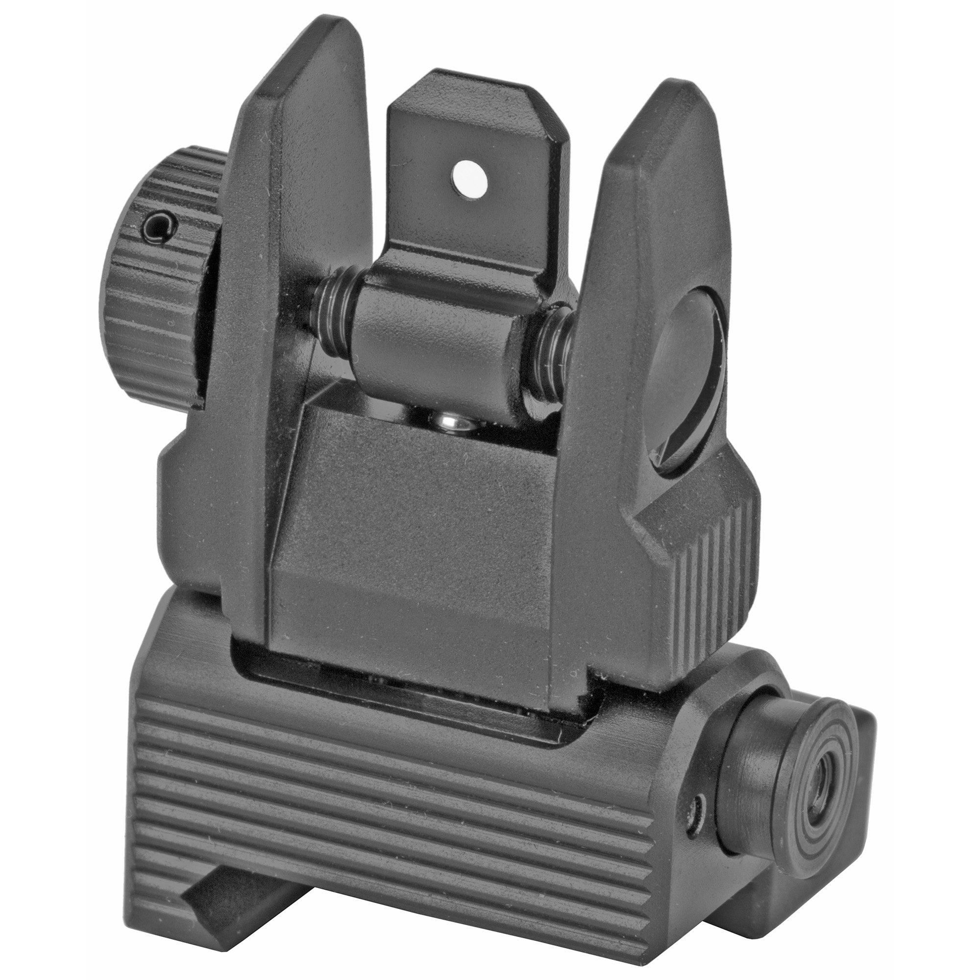 Leapers, Inc. - UTG Accu-Sync Spring-loaded AR15 Flip-up Rear Sight, Black