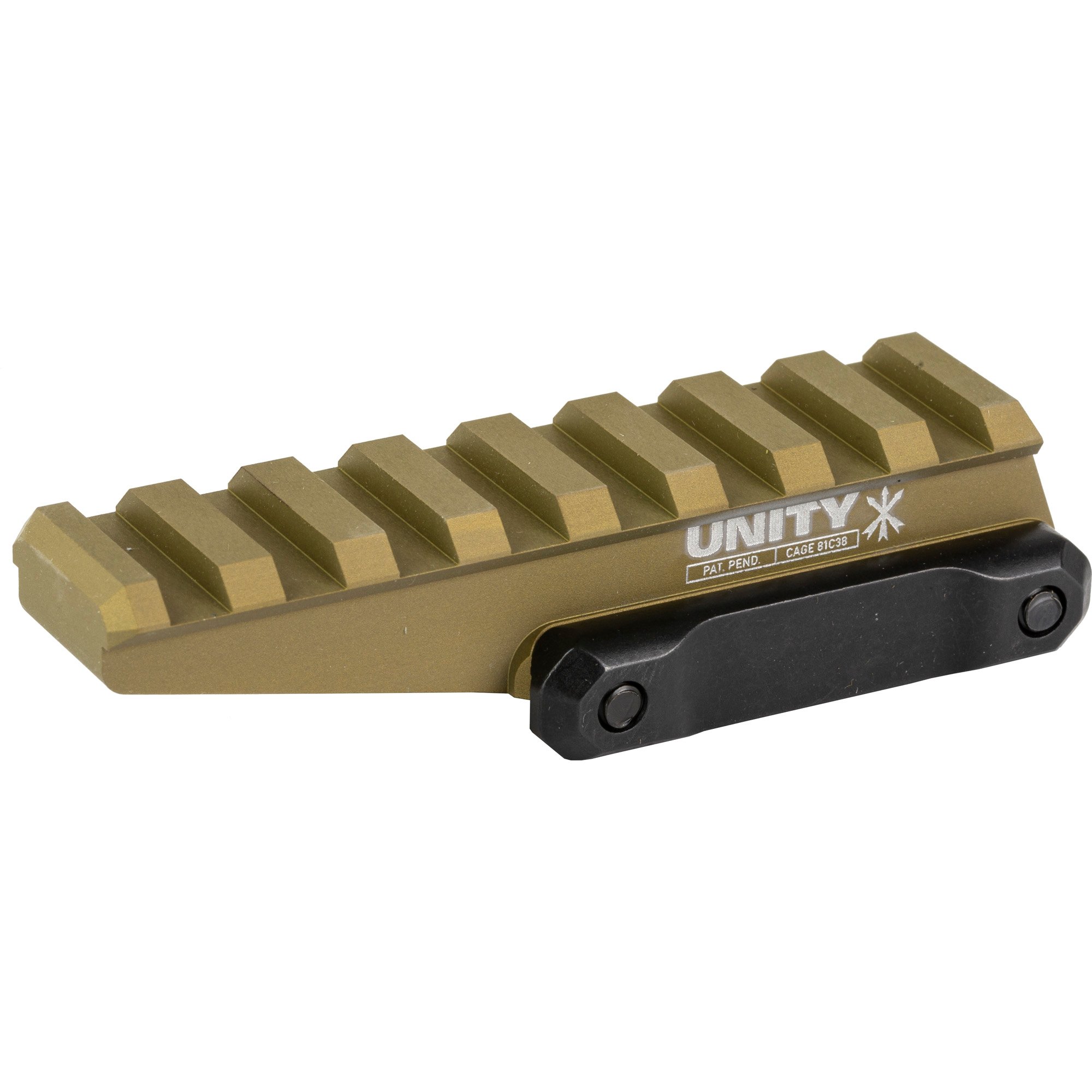 Unity Tactical FAST Optic Riser Flat Dark Earth Picatinny FST-ORF