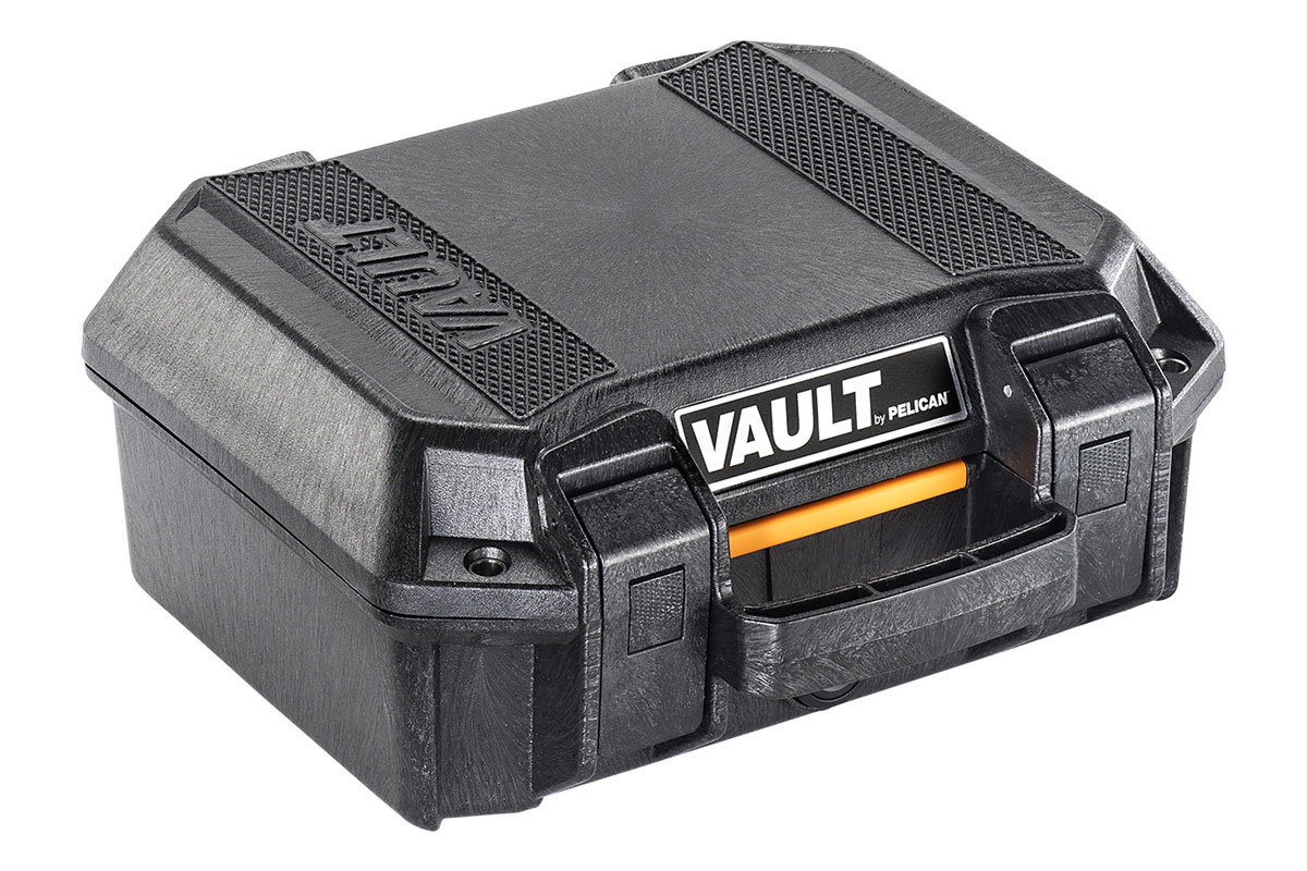 Pelican V100 Vault Small Pistol Case, Black - VCV100-0000-BLK - Pelican