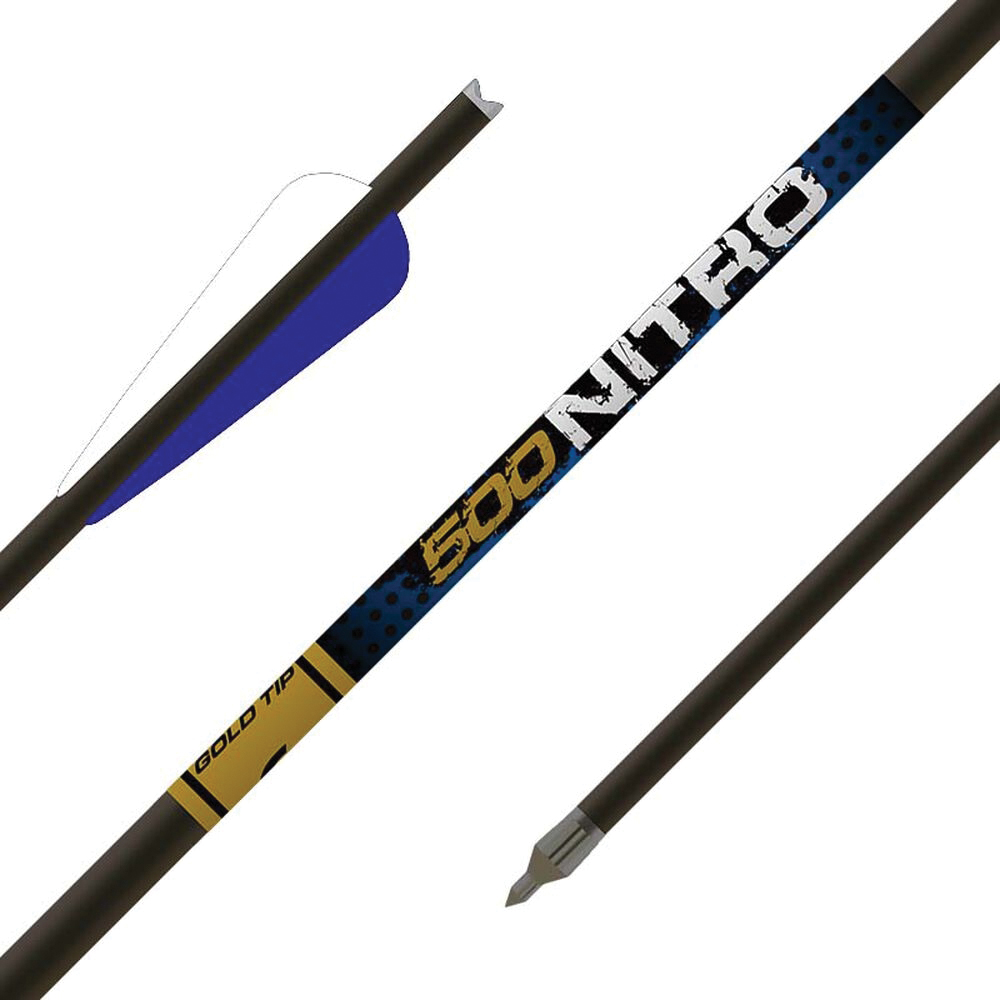 Gold Tip Nitro 20" Moon Neck Crossbow Bolt, Black Pack of 6 - Gold Tip