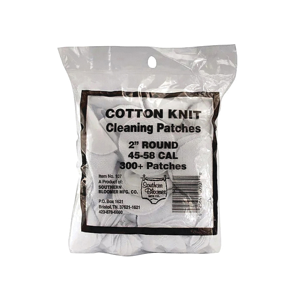 Southern Bloomer .45 Cal/.50 Cal 2" Round Cleaning Patch, Carton of 300 - Southern Bloomer
