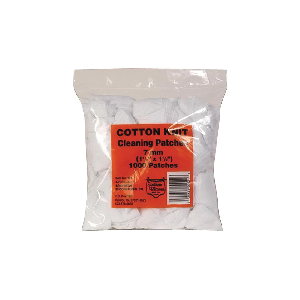 Southern Bloomer 7mm Cleaning Patch, Carton of 1000 - Southern Bloomer