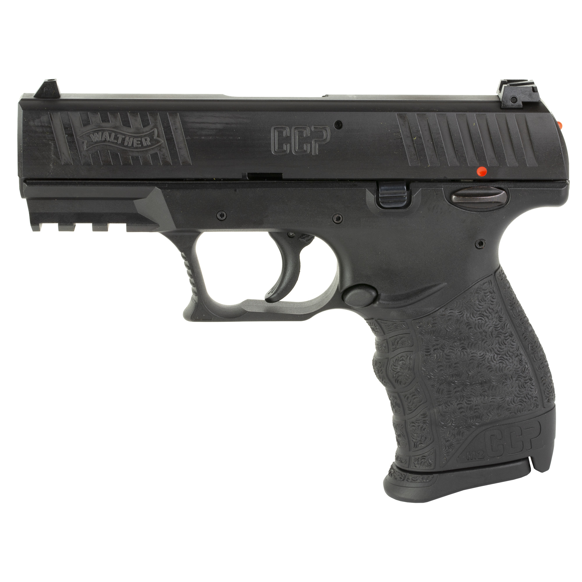 Walther CCP M2 9mm Pistol, 3.54" Barrel, 3 Dot Sights, Black - 5083500 - Walther