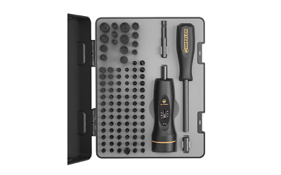 Wheeler FAT Wrench Driver Set, Includes FAT Wrench, Bit Driver, 98 Bits and Case, Black - Wheeler