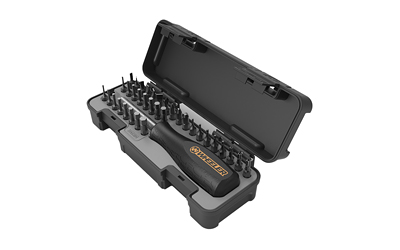 Wheeler 36 Piece Spacesaver Driver Set, Includes Bit Driver, 35 Bits and Hard Case, Black - Wheeler