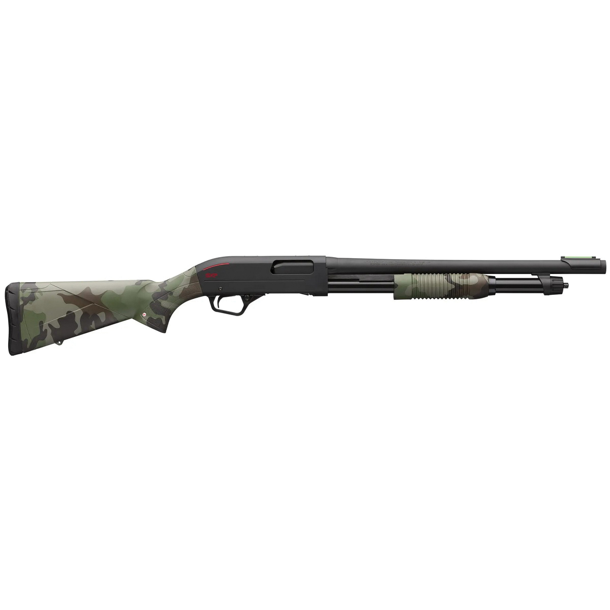 Winchester SXP Hybrid Defender Woodland 12 Gauge 18" Pump Action, Woodland Camouflage - Winchester