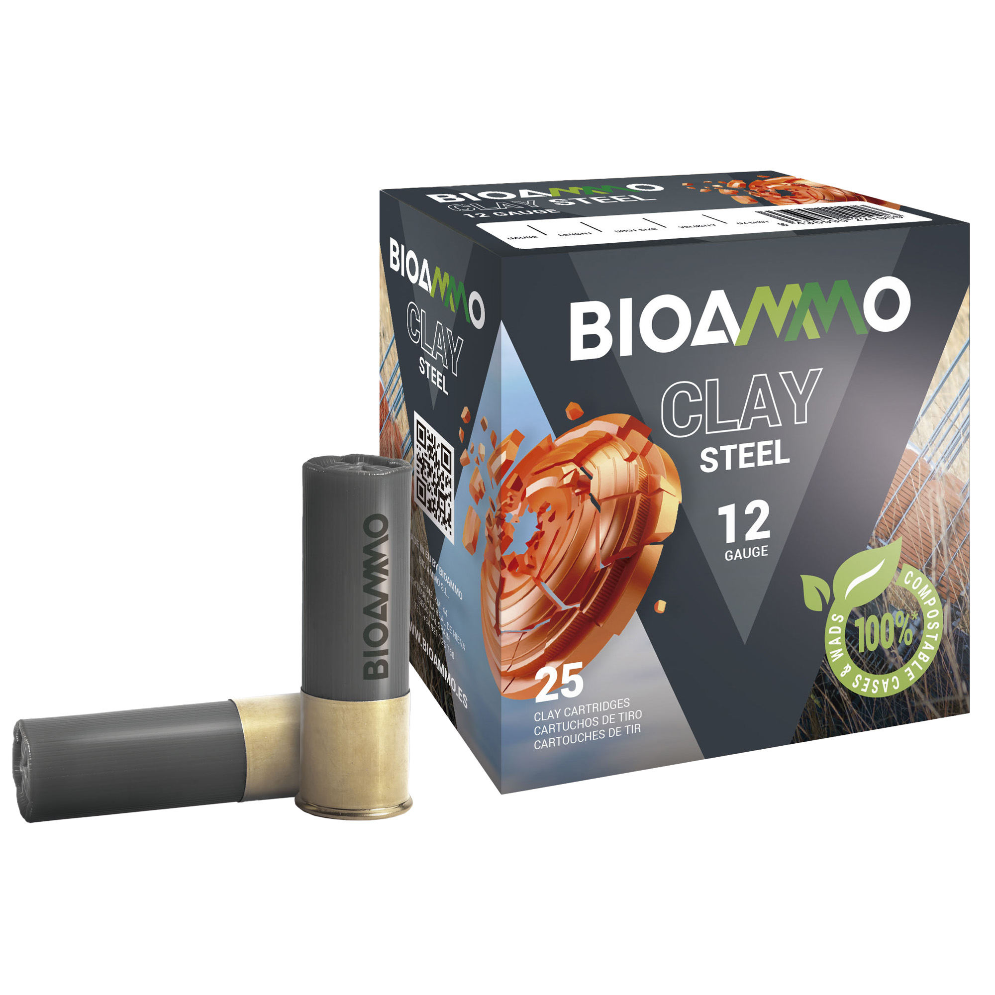 Winchester BIOAMMO 12 Gauge Ammunition, 25 Rounds Shotshell #7 - BRS2470 - Winchester