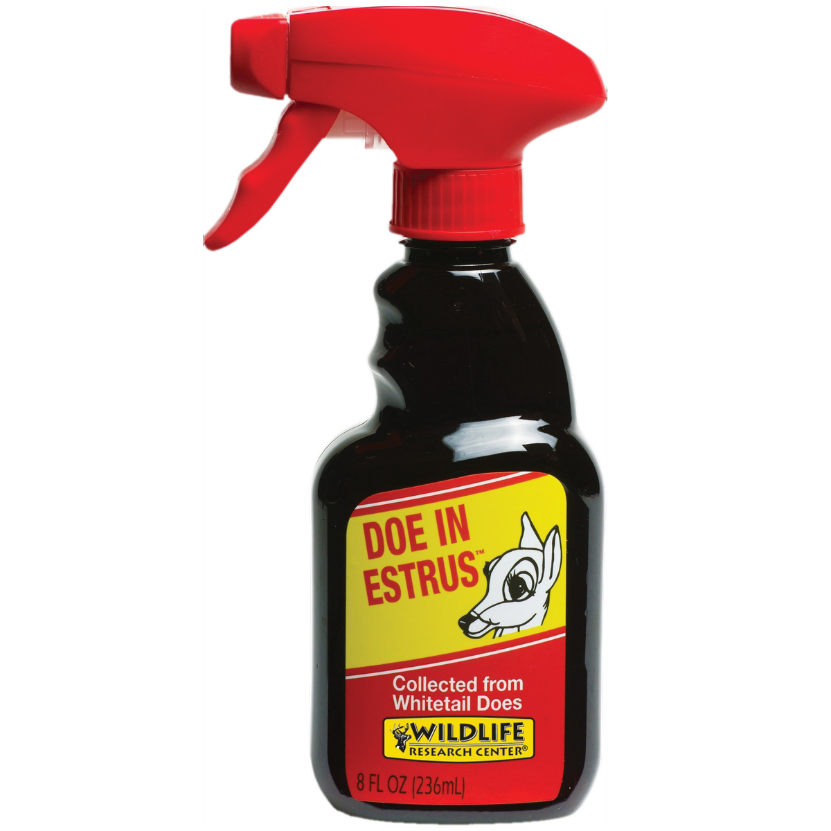 Wildlife Research Doe-In Estrus Doe Urine Powerful Sexual Attractor, 8 fl oz Amber Bottle