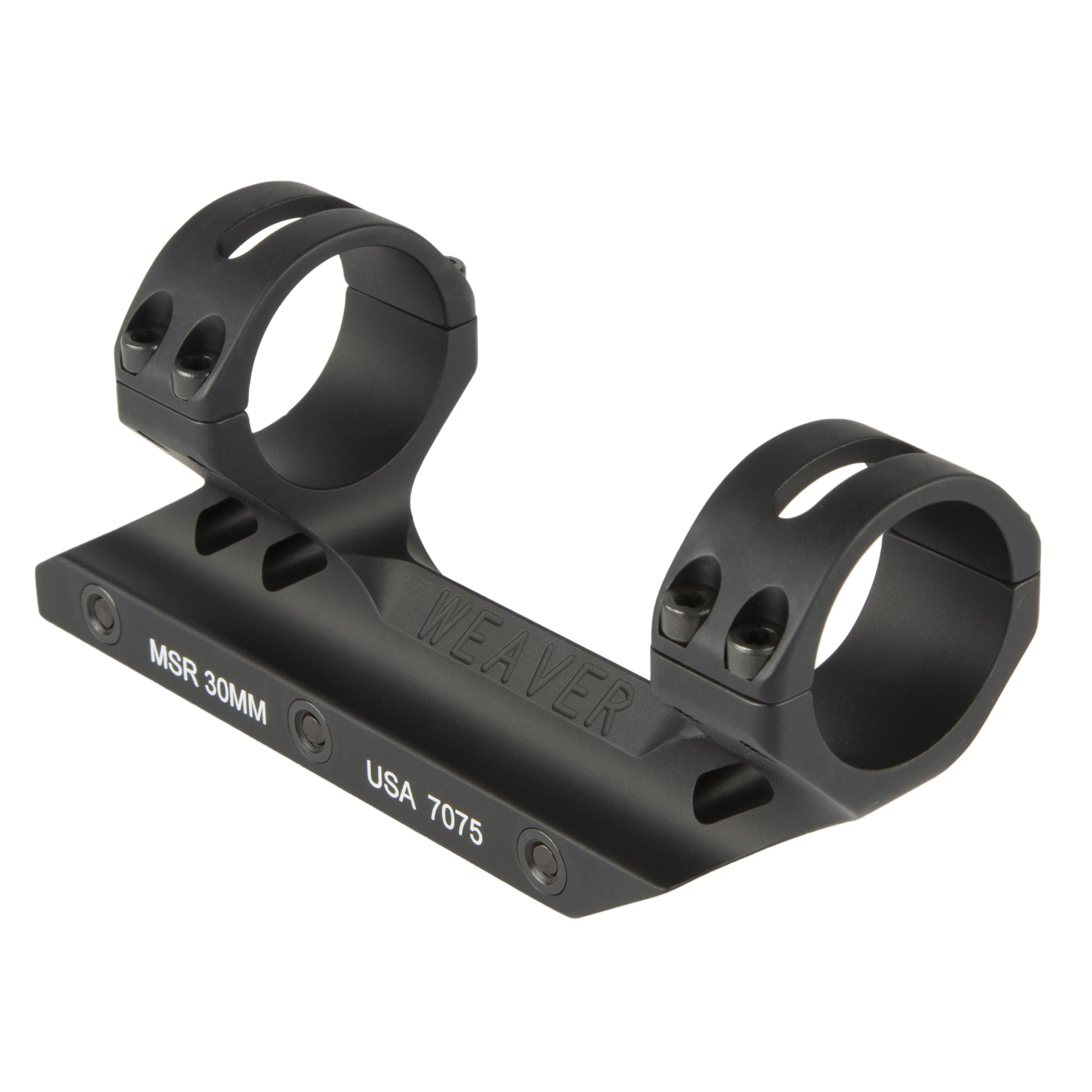 Weaver MSR Mount, 30mm, Aluminum, Fits Picatinny, Matte Finish, Black