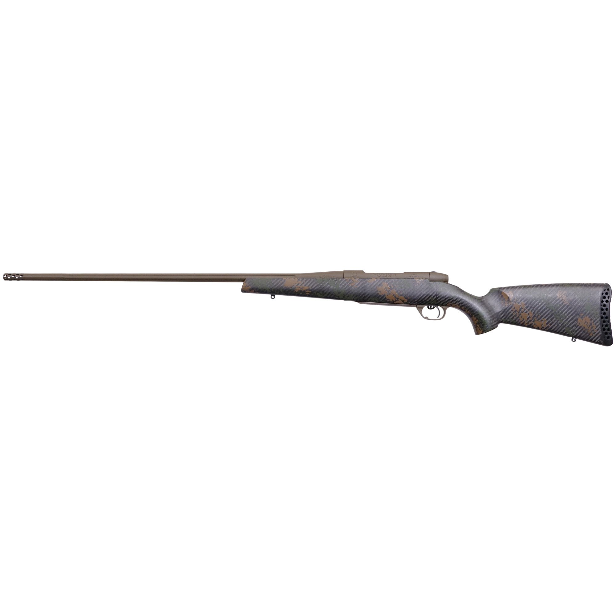 Weatherby Mark V 6.5-300 Weatherby Mag Bolt Action Rifle, Dark Green & Brown - MBC20N653WR8B - Weatherby