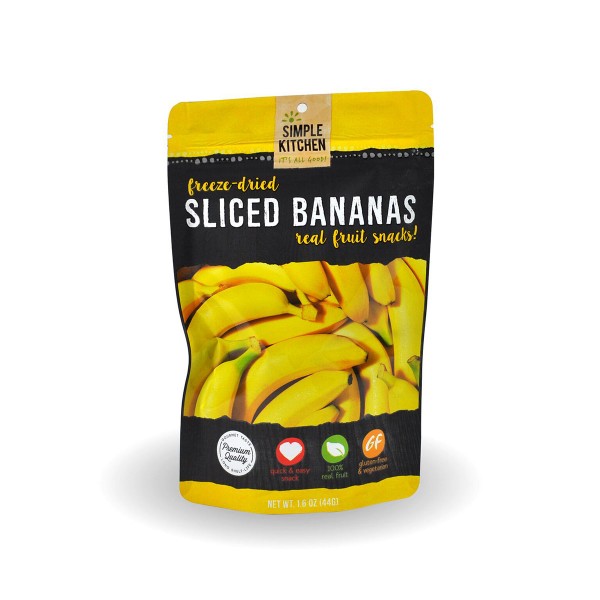Wise Foods Simple Kitchen Freeze Dried Bananas, Single Pouch - SK-05-007 - Wise Food