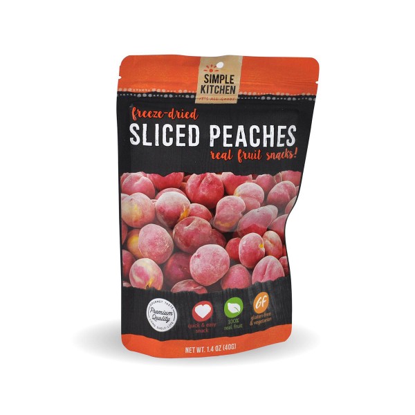 Wise Foods Simple Kitchen Freeze Dried Peaches, Single Pouch - SK-05-008 - Wise Food