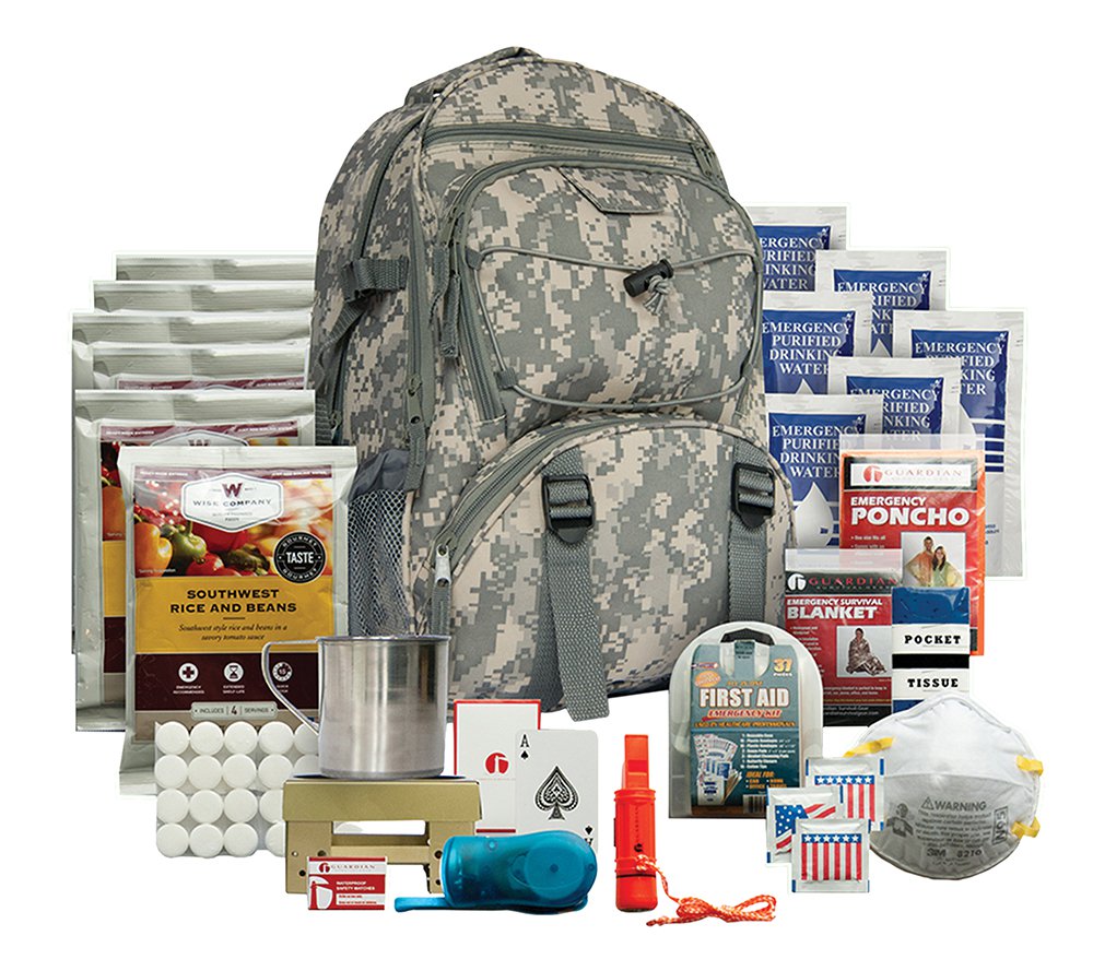 Wise Foods 5 Day 1 Person Survival Kit Camo Backpack - 01-622GSG