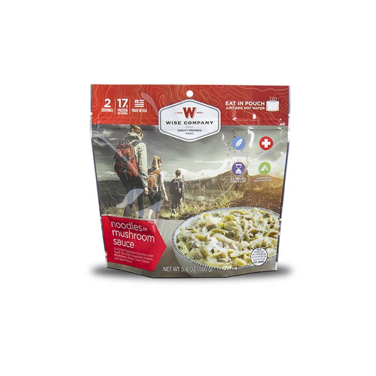 Wise Foods Outdoor Noodles and Beef Camping Food - 03-904 - Wise Food