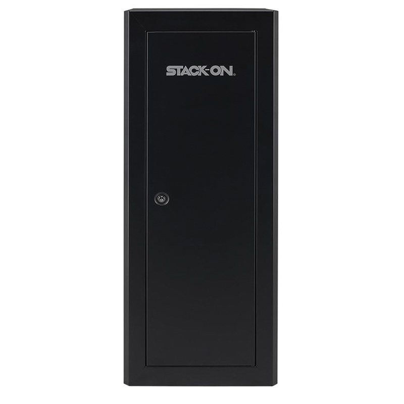 Stack On 18.50" x 21" x 55" Medium 18 Gun Security Cabinet, Black - Stack On