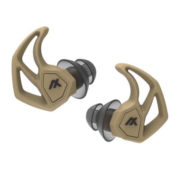 Axil X30i 13 dB/30 dB Earplugs, Desert Tan - Axil
