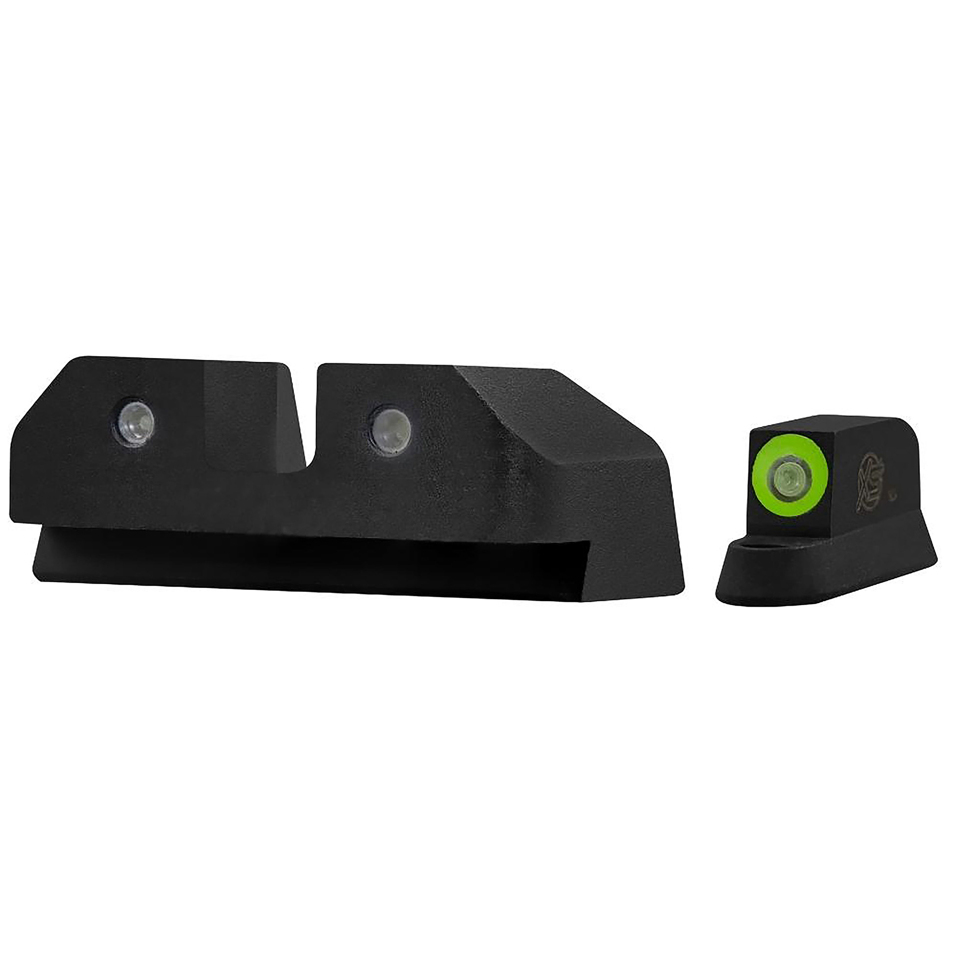 XS Sights R3D Night Sight, Green Front Dot, Fits CZ P10 - CZR016S6G - Xs Sights