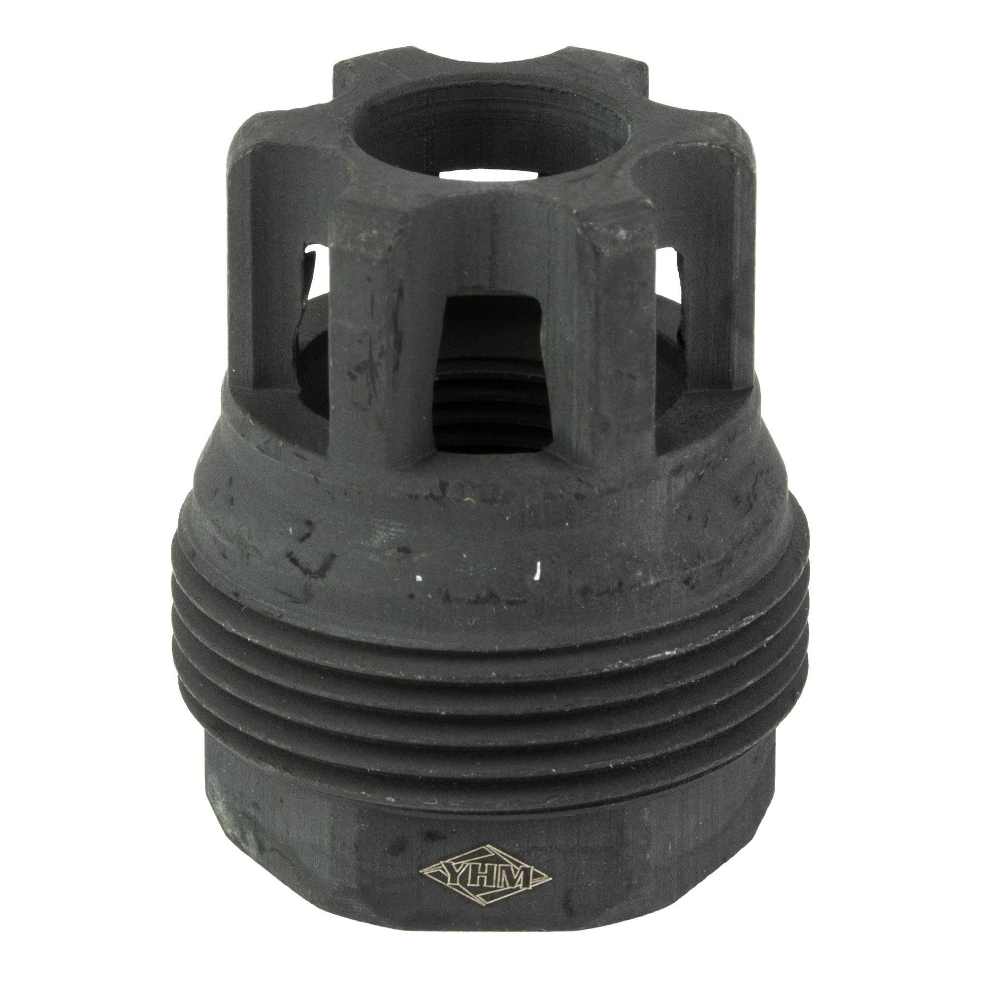 Yankee Hill Machine sRx Mini Muzzle Brake, 1/2-28, Black Oxide Finish - YHM4401MB28 - Yhm