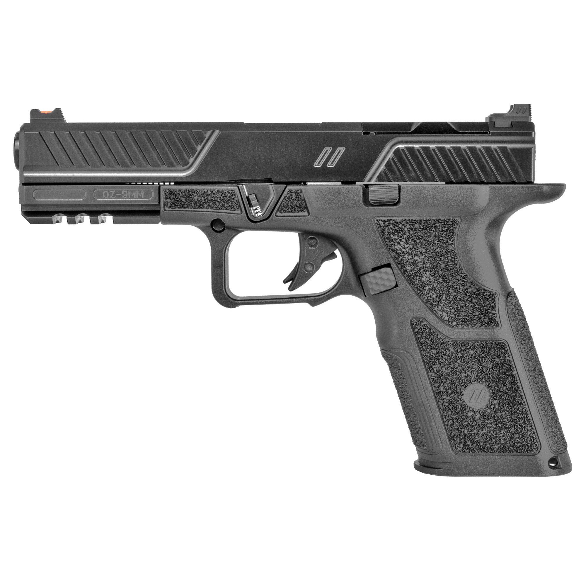 ZevTech O.Z-9 Combat 9mm Pistol, 4.5" Barrel, Black - OZ9STDCOMBATBB - Zevtech