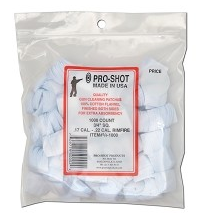 Pro-Shot .17-.22 CAL. Rimfire 3/4" Cleaning Patches 1000ct  3/4-1000 - Proshot