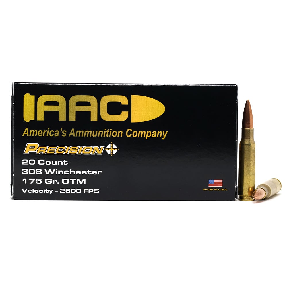 AAC 308 Winchester Ammo 175 Grain OTM 20rd Box - Aac Ammo