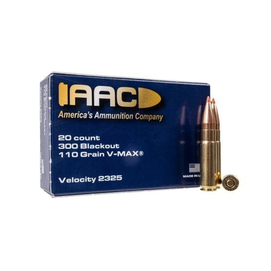 AAC 300 Blackout Ammo 110 Grain V-Max 300rd Bundle - 