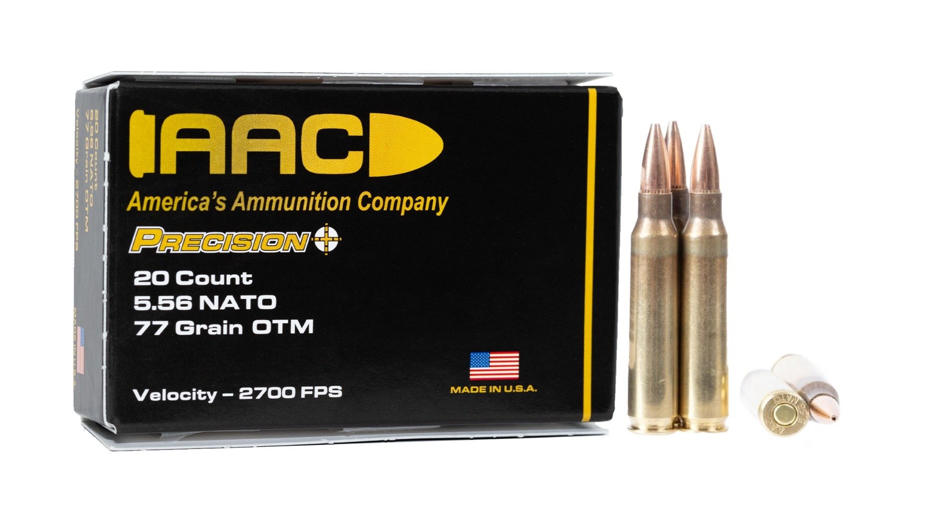 AAC 5.56 NATO Ammo 77 Grain OTM 20rds - Aac Ammo